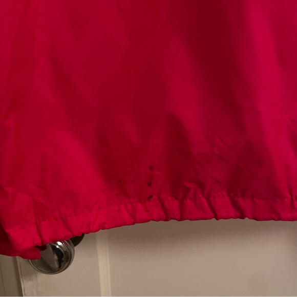 Vintage Boy Scouts of America red nylon jacket windbreaker with hidden hood - Picture 3 of 5